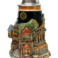 Rhein River Towns Souvenir Beer Stein
