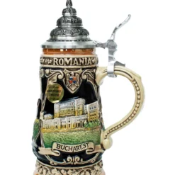 Romania Dracula Souvenir Beer Stein 0.25 Liter -Deals Steinking Store Romania Souviner Beer Stein 0.25 Liter K303RO RS SM 00152.1554760352