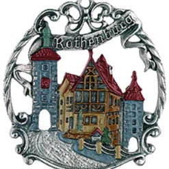 Rothenburg German Pewter Christmas Tree Ornament