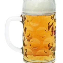 Saarland Dimpled Oktoberfest Glass Beer Mug 0.5 Liter -Deals Steinking Store Saarland Dimpled Oktoberfest Glass Beer Mug 0.5 Liter BK046SL wB Side SM 97383.1515710304
