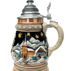 Santa's Sleigh Alpine Christmas Beer Stein -Deals Steinking Store Santas Sleigh Alpine Christmas Beer Stein ZB1535996 RS SM 28040.1424464029