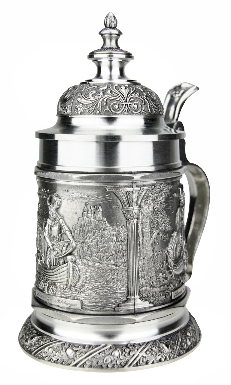 Siegfried Treasure Of The Nibelungen Pewter Beer Stein - Image 2