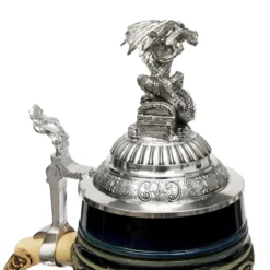 Siegfried The Dragon Slayer Farewell Beer Stein With Dragon Lid -Deals Steinking Store Siegfried the Dragon Slayer Beer Stein with Dragon Lid KT1400BL Lid1 SM 09865.1446324011