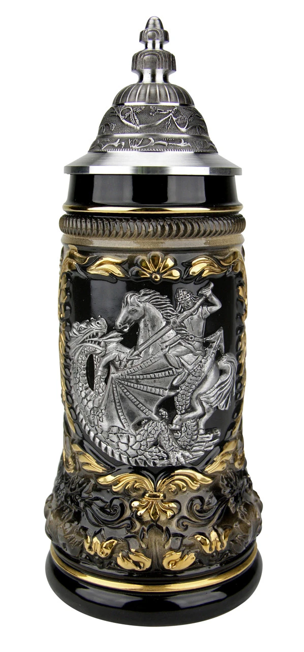 St. George The Dragon Slayer Beer Stein 3 St. George The Dragon Slayer Beer Stein
