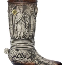 German Ceramic Beer Boot 2 Liter Rustic