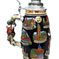 Swiss Horn German Beer Stein