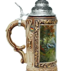 Thomas Kinkade Mountain Paradise Beer Stein -Deals Steinking Store Thomas Kinkade Mountain Paradise Beer Stein K7703 LS SM 15579.1401732347