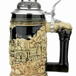 Train Beer Stein | Antique Style -Deals Steinking Store Train Beer Stein Antique Style K940EZ RS SM 26640.1631571655