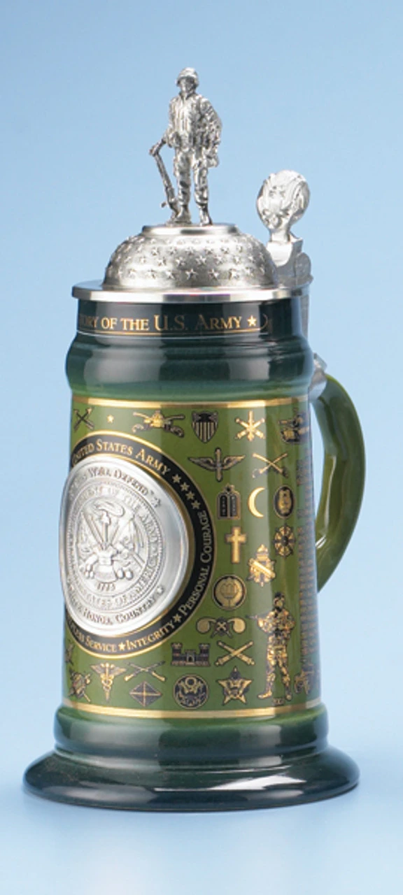 U.S. Army History Beer Stein 3 U.S. Army History Beer Stein