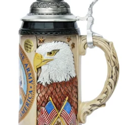 US Army Beer Stein -Deals Steinking Store US Army Beer Stein K727A RS SM 04098.1401399327