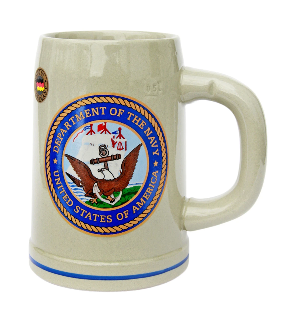 US Navy Stoneware Beer Mug 0.5 Liter 3 US Navy Stoneware Beer Mug 0.5 Liter