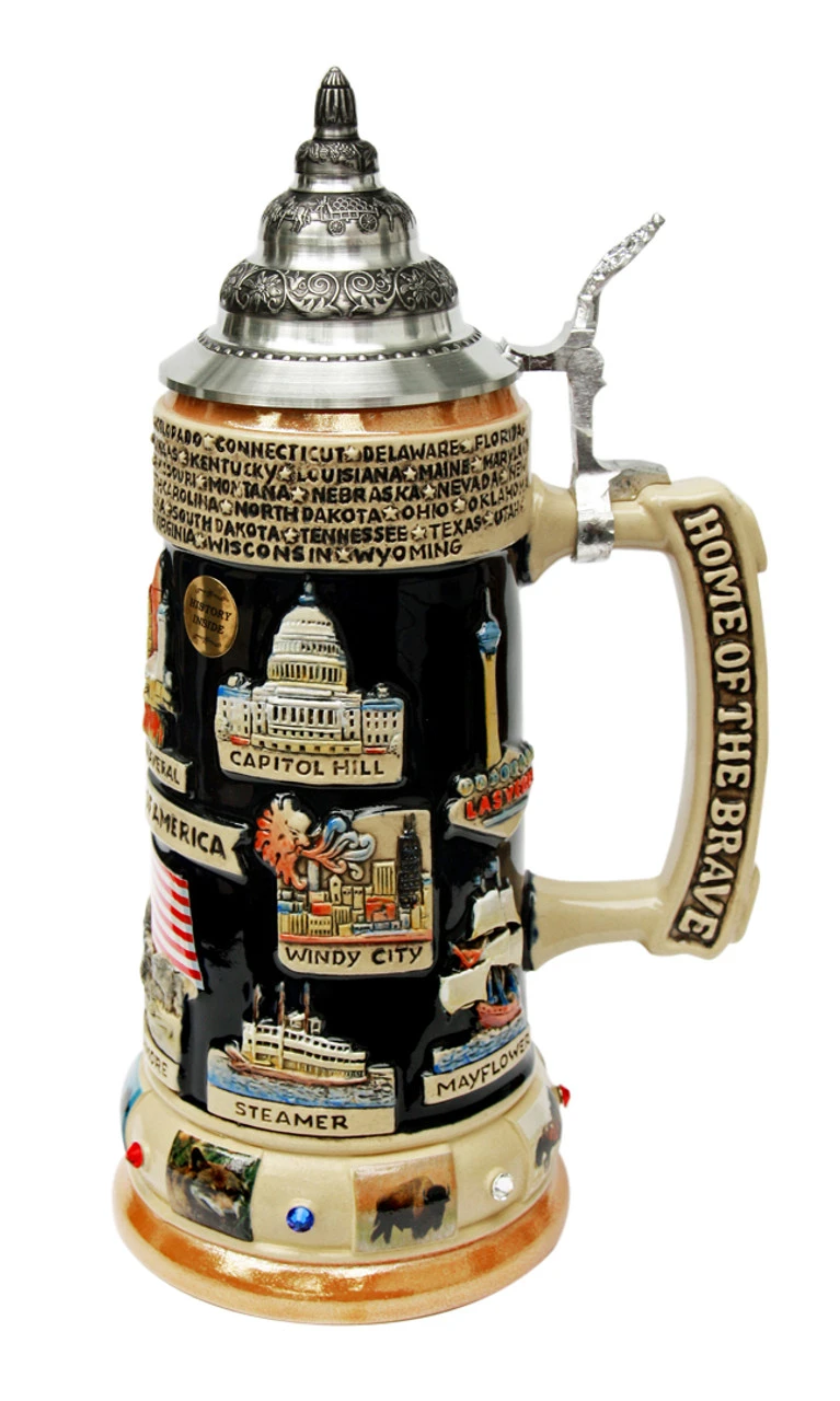 United States Panorama Beer Stein 4 United States Panorama Beer Stein - Image 2