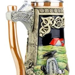 Viking Beer Stein With Axe Handle -Deals Steinking Store Viking Beer Stein with Axe Handle K325 B1 SM 63344.1527115251