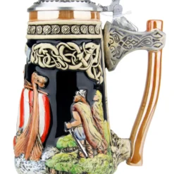 Viking Beer Stein With Axe Handle