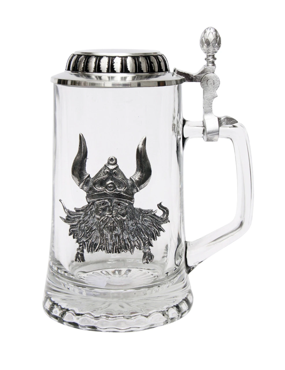Viking Glass Beer Stein 3 Viking Glass Beer Stein