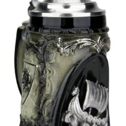 Viking Ship Grotto Beer Stein With Helmet Lid -Deals Steinking Store Viking Ship Grotto Beer Stein with Helmet Lid K337SSH LA SM 15688.1516776030