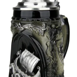 Viking Ship Grotto Beer Stein With Helmet Lid -Deals Steinking Store Viking Ship Grotto Beer Stein with Helmet Lid K337SSH RA SM 31585.1516776031