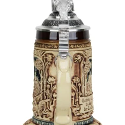 Wedding Beer Stein Antique Style With Pewter Bride And Groom Figure Lid -Deals Steinking Store Wedding Beer Stein Antique Style with Pewter Bride and Groom Figure Lid KT103EL Back SM 80710.1493401384