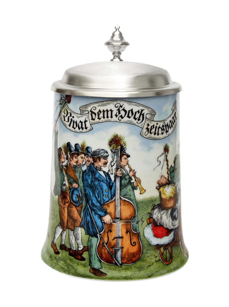 Zimmermann Wedding March Porcelain Beer Stein 3 Zimmermann Wedding March Porcelain Beer Stein