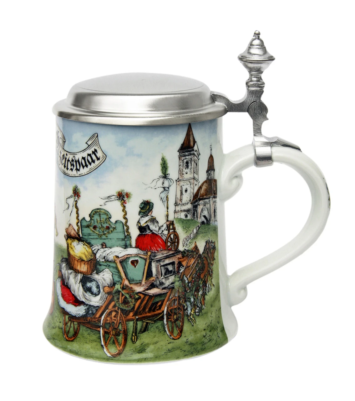 Zimmermann Wedding March Porcelain Beer Stein 4 Zimmermann Wedding March Porcelain Beer Stein - Image 2