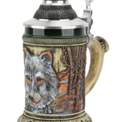 Wolf Beer Stein