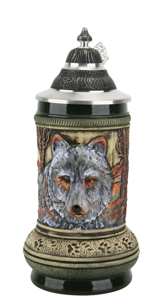 Wolf Beer Stein 4 Wolf Beer Stein - Image 2