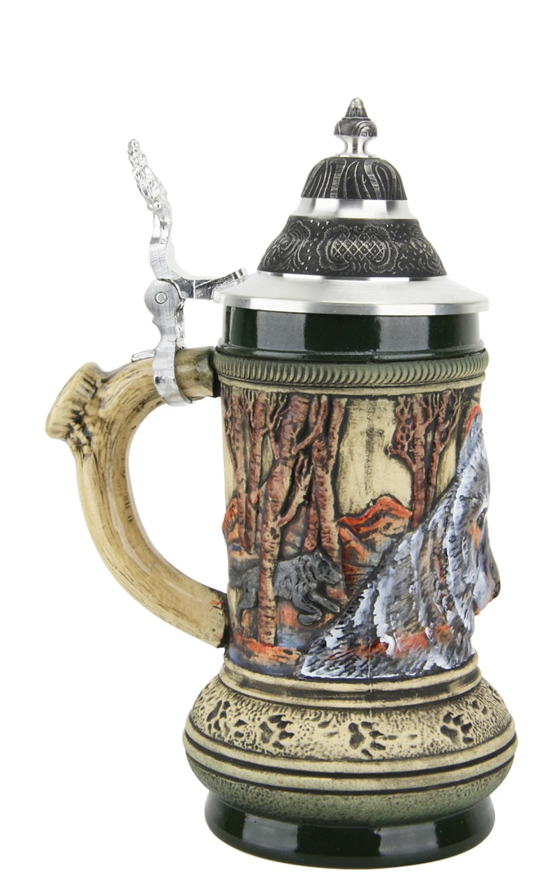 Wolf Beer Stein 5 Wolf Beer Stein - Image 3
